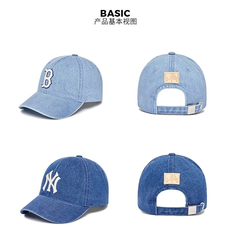 商品MLB|MLB官方男女情侣复古丹宁棒球帽软顶遮阳时尚潮秋冬CPD01,价格¥334,第10张图片详细描述