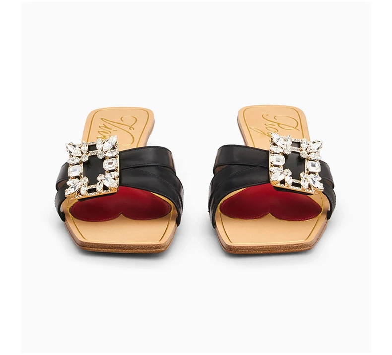 商品[国内直发] Roger Vivier|ROGER VIVIER ��黑色女士露趾高跟拖鞋 RVW63231220-BSS-B999,价格¥4187,第7张图片详细描述