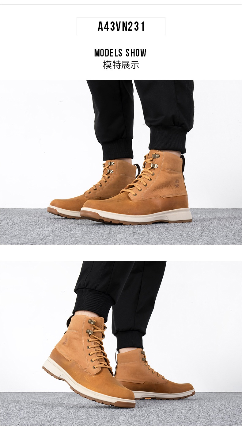 商品[国内直发] Timberland|Atwells Ave WP Boot WHT男士高帮休闲靴马丁靴,价格¥796,第1张图片详细描述