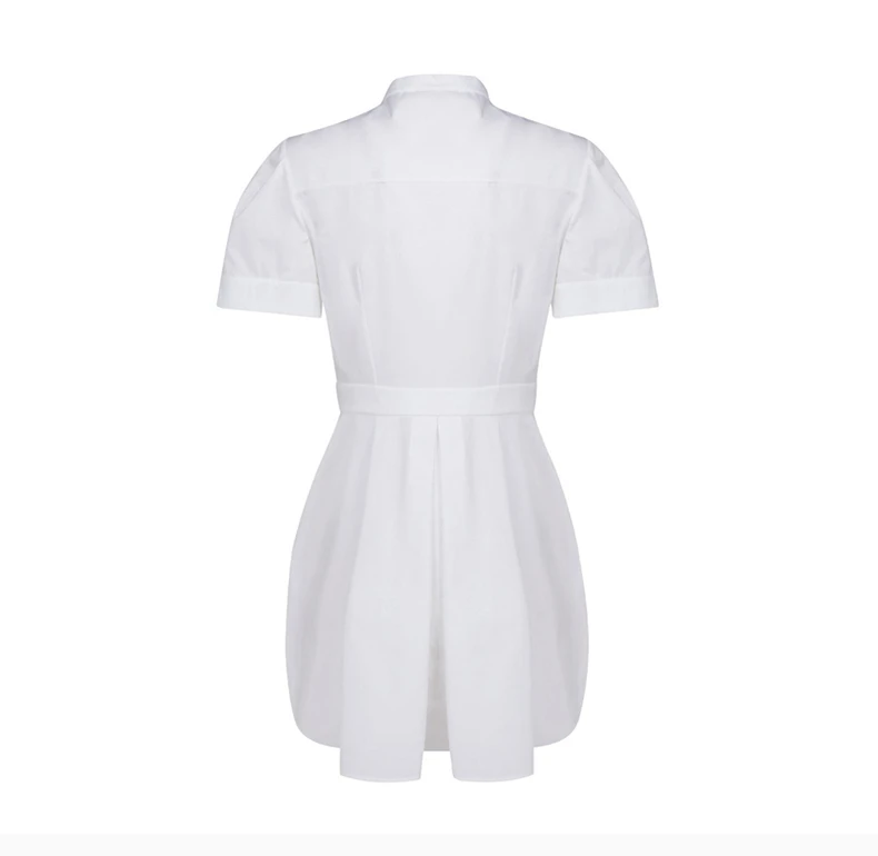商品[国内直发] Alexander McQueen|ALEXANDER MCQUEEN 亚历山大·麦昆 女士白色棉质T恤 645758-QAAAD-9000,价格¥5513,第5张图片详细描述