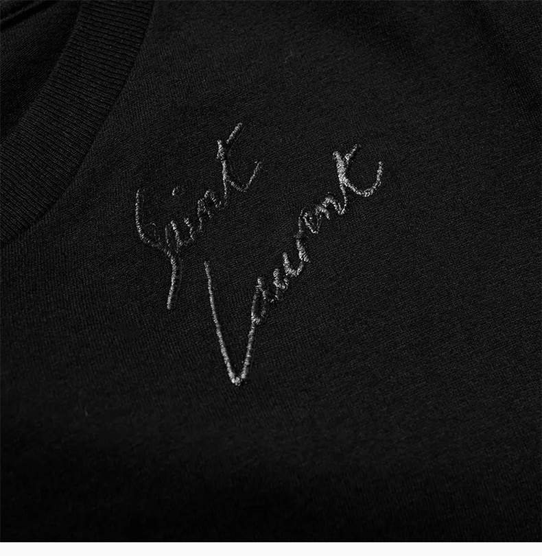 商品Yves Saint Laurent|SAINT LAURENT 男士黑色T恤 533416-YB2WS-1001,价格¥2929,第7张图片详细描述