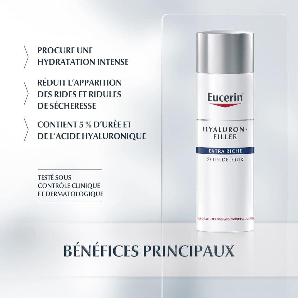 商品Eucerin|预售1-3个工作日 Eucerin优色林年轻化祛皱富含透明质酸平衡日霜50ml 减少细纹,价格¥284,第4张图片详细描述