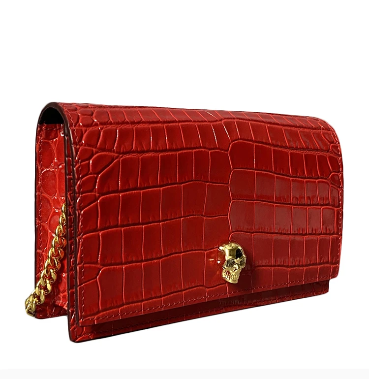 商品Alexander McQueen|ALEXANDER MCQUEEN 红色女士单肩包 613088-1HB0G-6013,价格¥4252,第6张图片详细描述