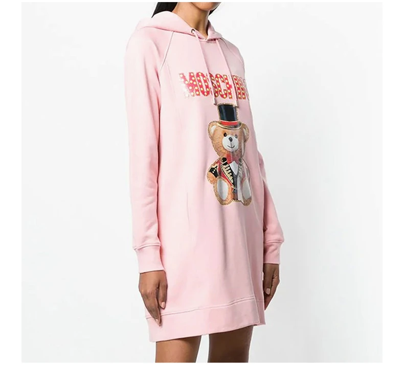 商品Moschino|Moschino 莫斯奇诺 女士卫衣式连衣裙 EV0453-0527-3224,价格¥3554,第5张图片详细描述