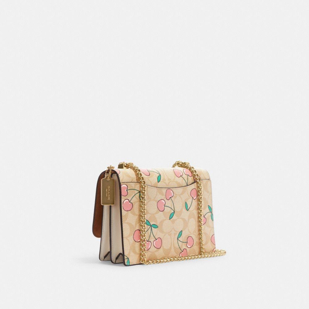 商品[国内直发] Coach|蔻驰女包风琴包奢侈品 女士印花PVC配皮链条包斜挎包单肩风琴包礼物送女友 CE610 IMOT4,价格¥2017,第4张图片详细描述