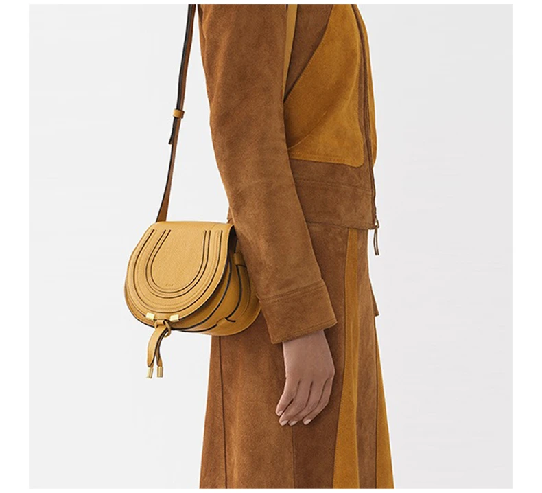 商品[国内直发] Chloé|CHLOE' 女士棕色皮革斜挎包 C21AS680-F01-216,价格¥4365,第6张图片详细描述