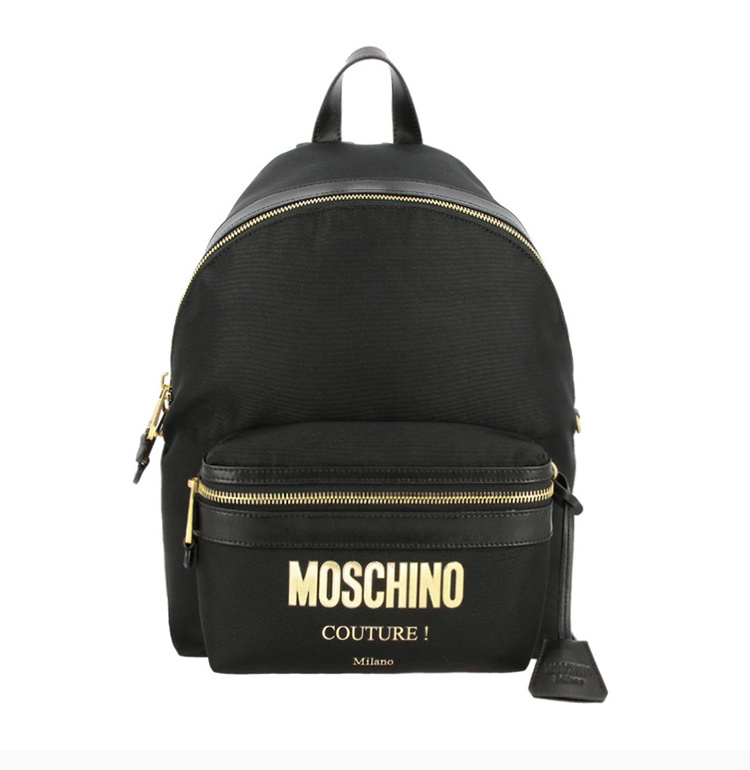 商品Moschino|Moschino 莫斯奇诺 黑色女士双肩包 7B7610-8205-1555,价格¥2460,第3张图片详细描述