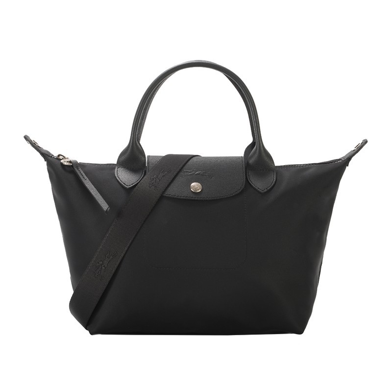 商品[国内直发] Longchamp|珑骧 LONGCHAM饺子包奢侈品LE PLIAGE NÉO系列黑色小号短柄织物手提包饺子包L1512 598 001,价格¥1233,第1张图片详细描述