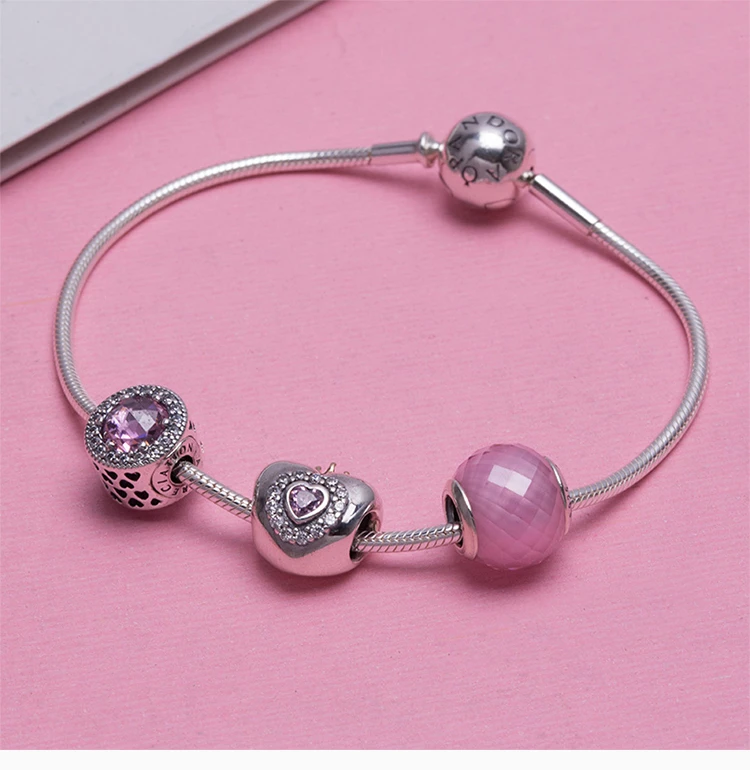 商品[国内直发] PANDORA|PANDORA 粉色女士手镯 PAND00082,价格¥565,第4张图片详细描述