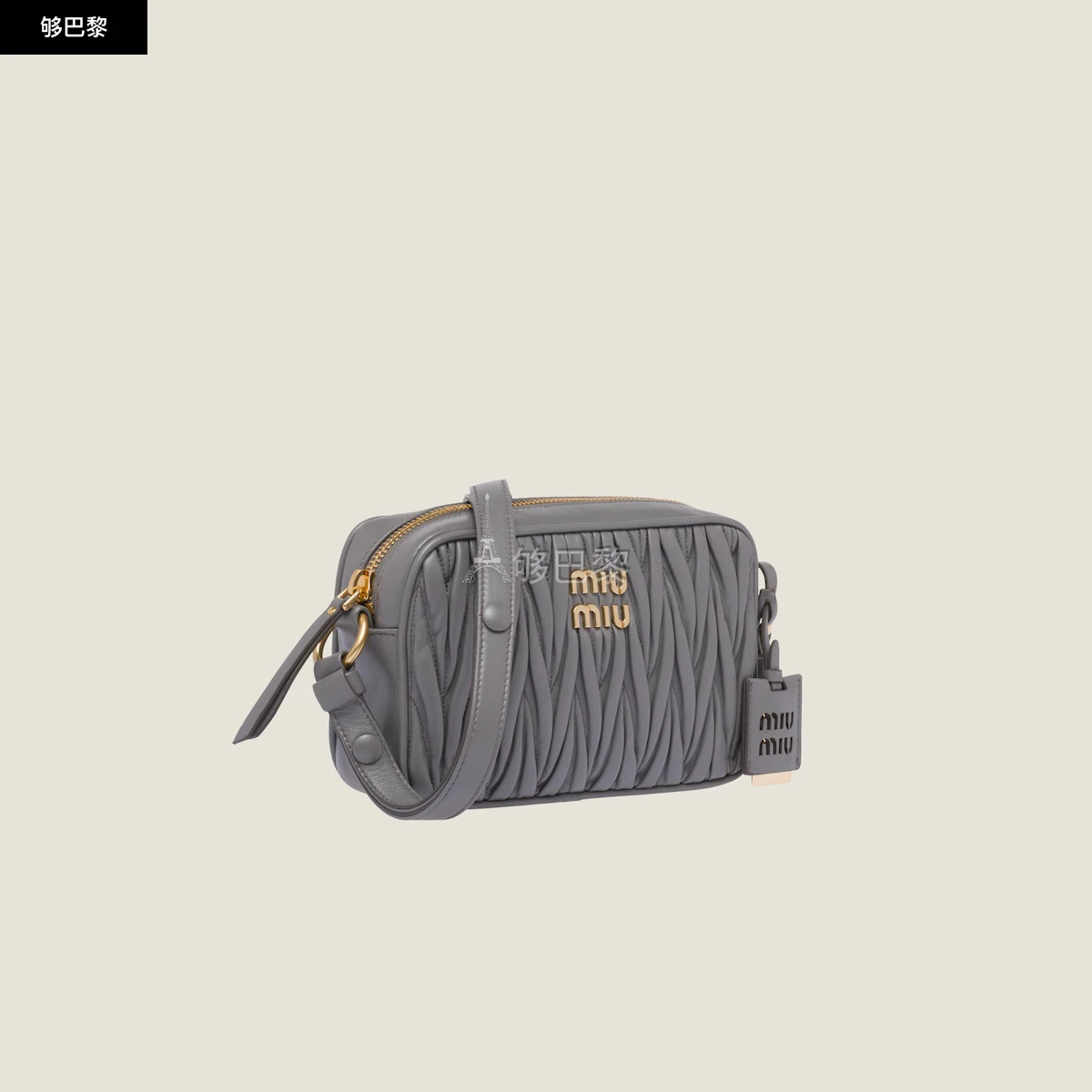 商品Miu Miu|包邮包税【预售7天发货】 MIUMIU缪缪 24春夏 女士 手提包 Sac porté épaule en cuir nappa matelassé 5BH118_N88_F0K44_V_WOM,价格¥14277,第6张图片详细描述
