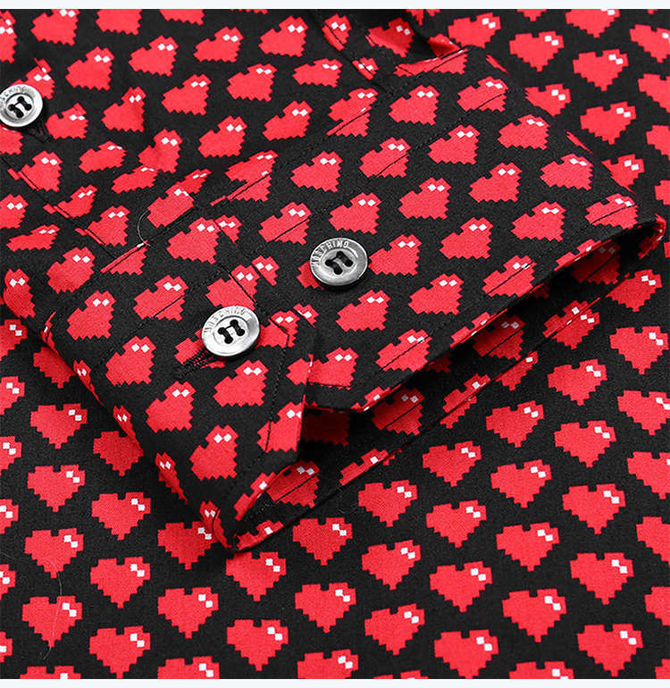 商品Moschino|Moschino 莫斯奇诺 男士红黑色棉质衬衫 R70W650-25330-2,价格¥1047,第8张图片详细描述