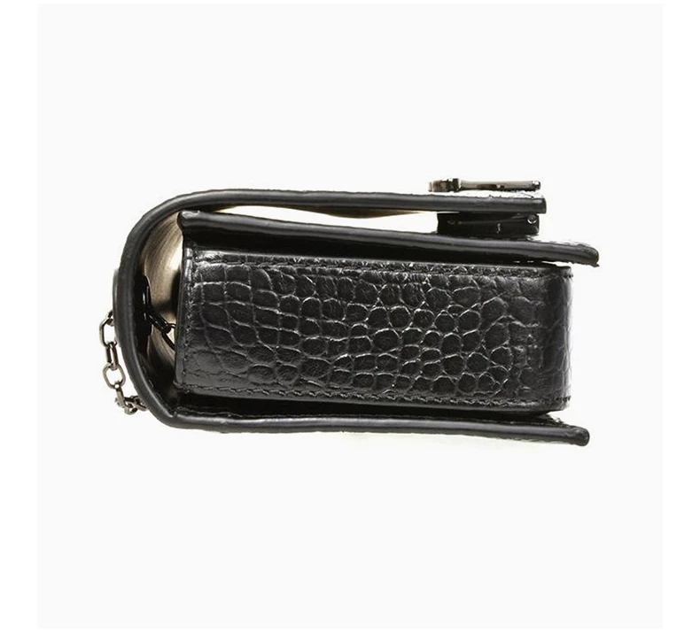 �商品Emporio Armani|EMPORIO ARMANI 女士翻盖三角扣链条单肩斜挎包小方包 YEWM17-YDS9I-80001,价格¥2063,第7张图片详细描述