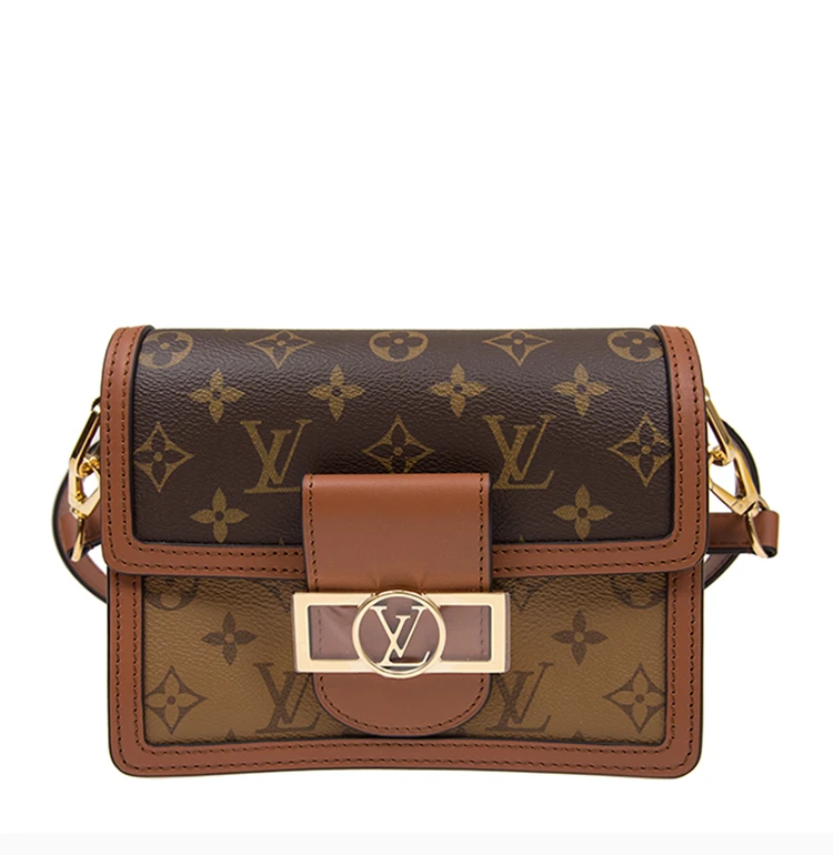 商品[国内直发] Louis Vuitton|【专柜直采】Louis Vuitton 路易 威登  女士皮革啡色手袋MINI DAUPHINE M44580,价格¥29422,第5张图片详细描述