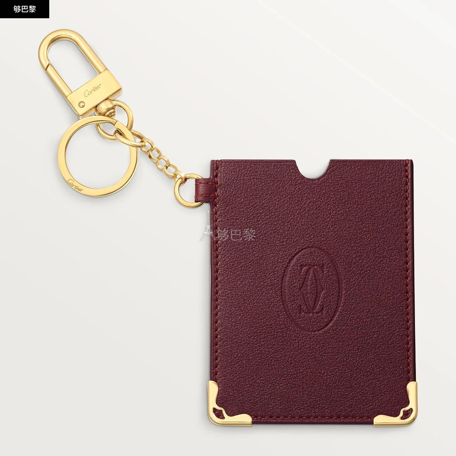 商品Cartier|包邮包税【预售7天发货】 CARTIER 23秋冬 女士 钥匙包 Must de Cartier钥匙圈和卡片夹 OG000501,价格¥3319,第5张图片详细描述