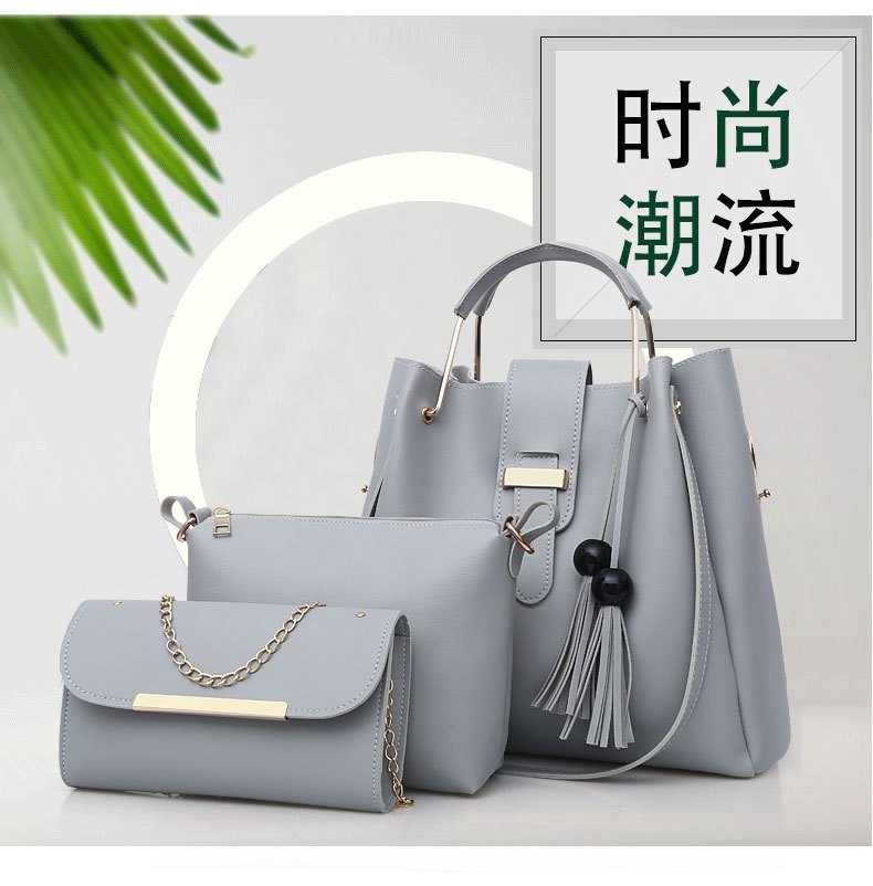 商品[国内直发] GLENVINTEN|格岚云顿欧美子母包潮流斜挎包单肩百搭手提包女士时尚托特包多件套简约,价格¥163,第7张图片详细描述