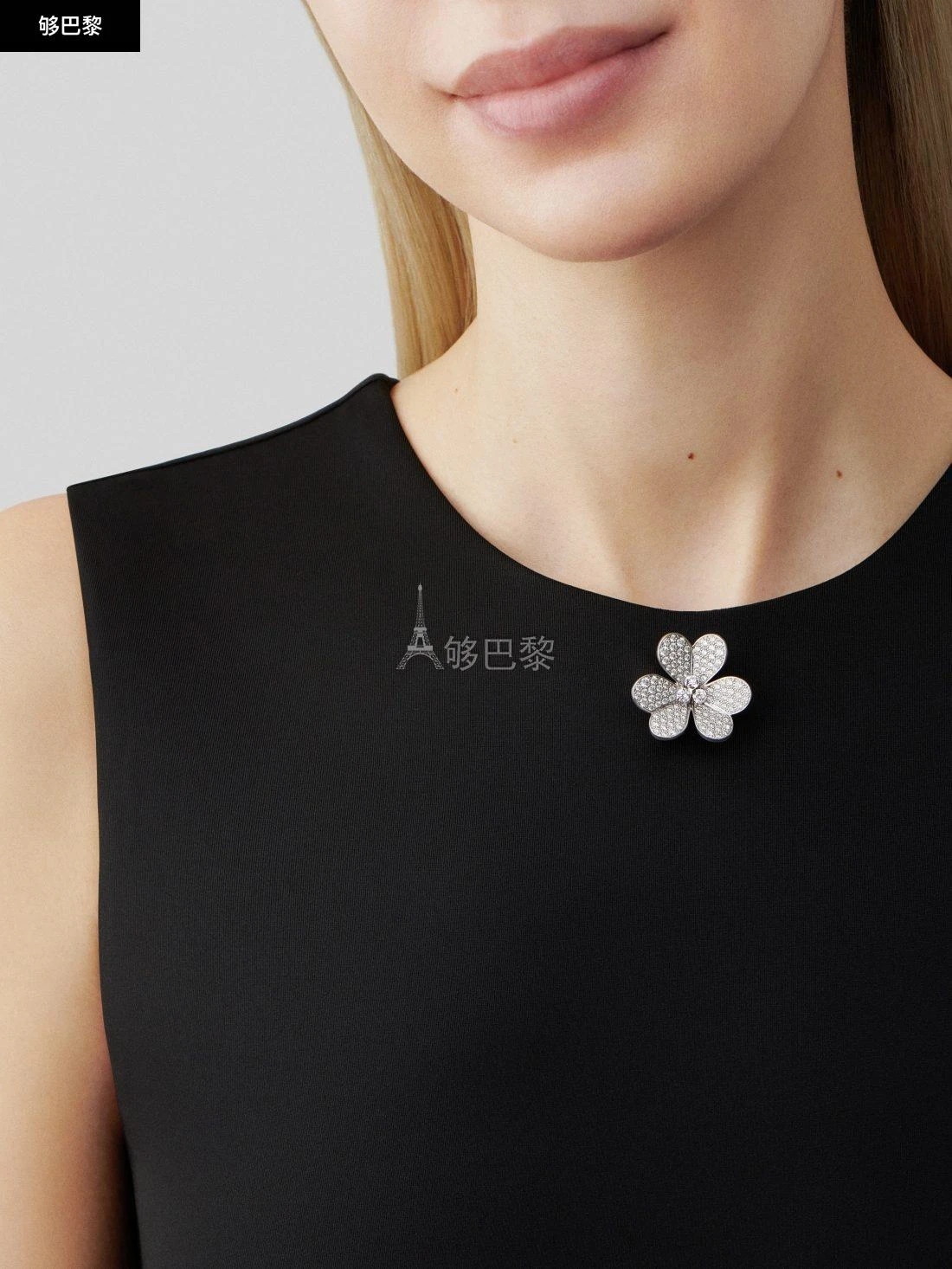 商品Van Cleef & Arpels|包邮包��税【预售7天发货】 VCA梵克雅宝 23秋冬 女士 吊坠 Frivole胸针吊坠，超大号款式 VCARP6L600,价格¥284577,第6张图片详细描述