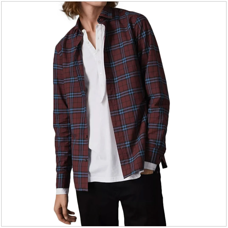 商品Burberry|Burberry 博柏利 男士格纹短袖衬衫 4066394,价格¥1199,第4张图片详细描述