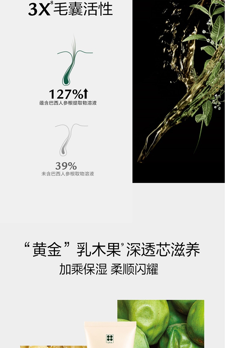 商品René Furterer|馥绿德雅固发防脱发小白珠护发素150ml/150ml*2,价格¥280,第7张图片详细�描述