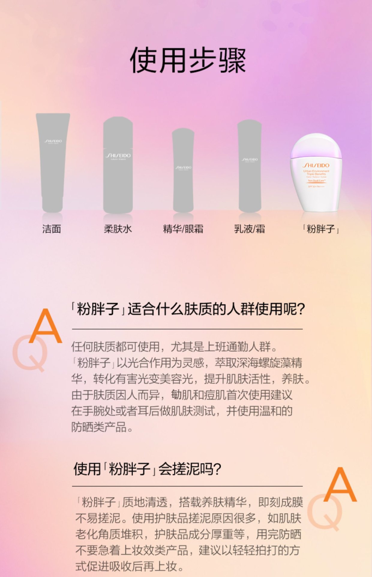 商品Shiseido|Shiseido 资生堂 粉胖子新艳阳夏多效防晒隔离乳 SPF50+ 30ml 水润养肤防紫外线,价格¥311,第6张图片详细描述