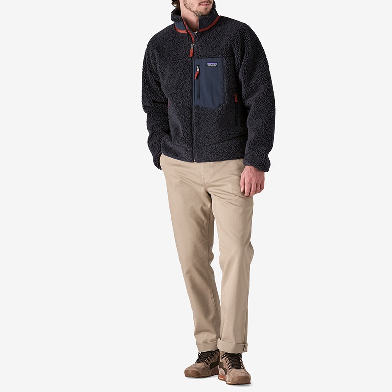 商品[国内直发] Patagonia|patagonia巴塔哥尼亚 Classic Retro-X 休闲撞色口袋拼接摇粒绒夹克外套 男款,价格¥1622,第9张图片详细描述