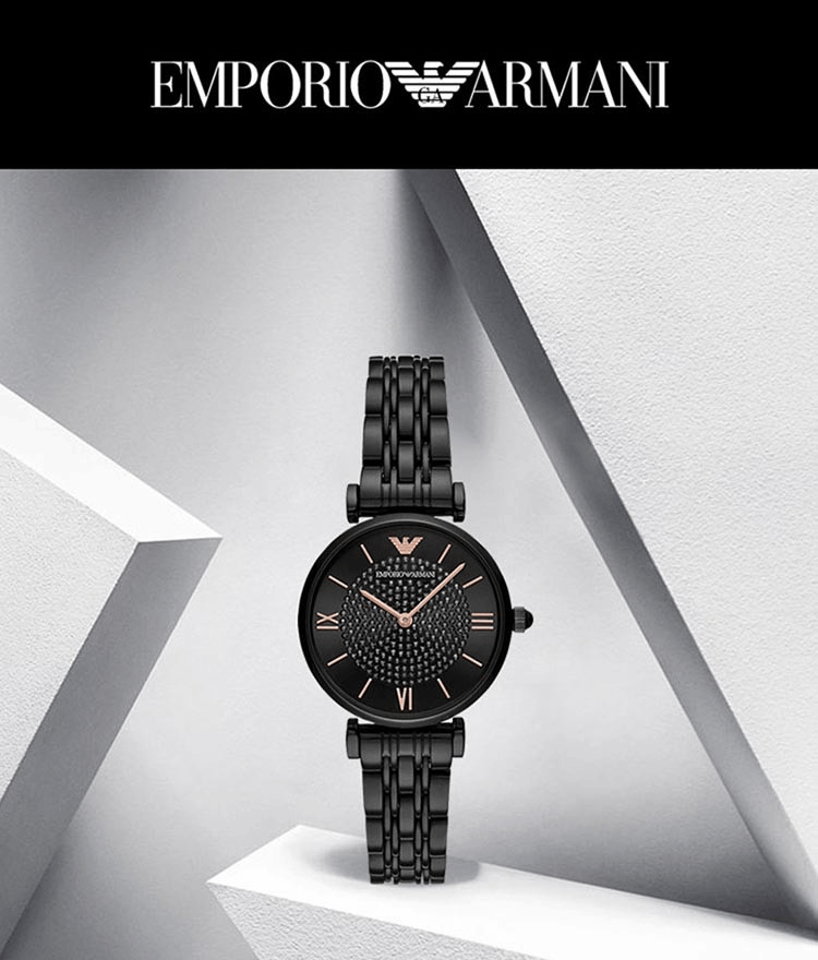 商品Emporio Armani|阿玛尼ARMANI 黑夜满天星手表 时尚优雅休闲女士石英腕表 AR11245,价格¥1541,第1张图片详细描述