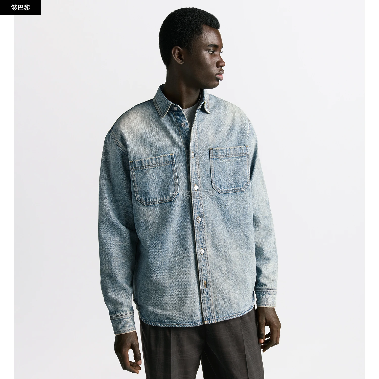 商品Dior|【预售】 迪奥 25春夏 男士 夹克 外套衬衫 513D591A3002_C585 ,价格¥19579,第4张图片详细描述