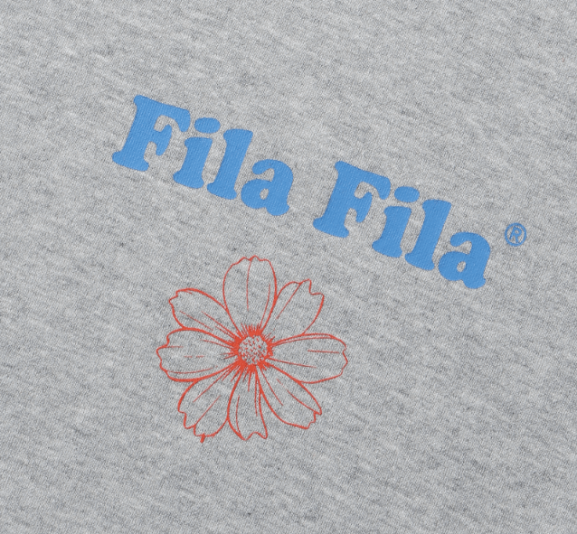 商品Fila|【享贝家】FILA女士运动休闲拼袖卫衣藏蓝色/灰色FS2POD3158F（特价活动款）,价格¥178,第5张图片详细描述