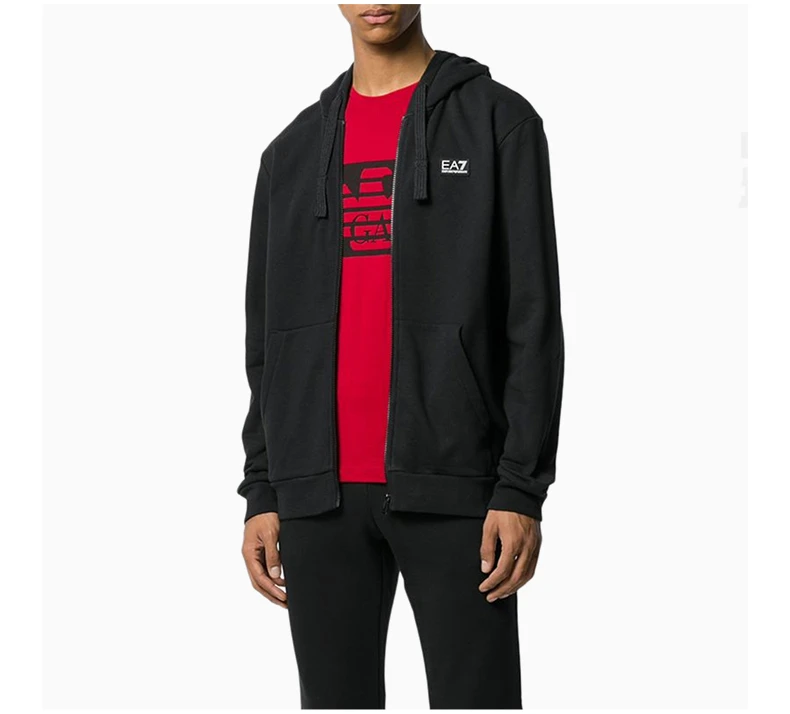 商品Emporio Armani|EMPORIO ARMANI 黑色男士卫衣/帽衫 6GPM97-PJ07Z-1200,价格¥637,第5张图片详细描述