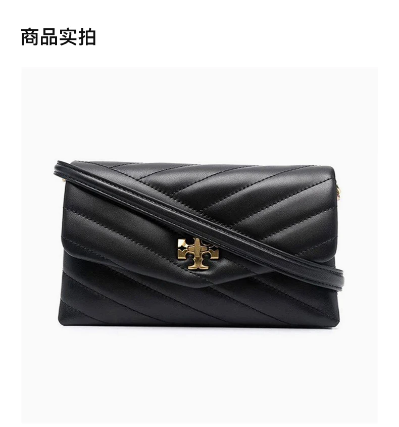 商品Tory Burch|TORY BURCH 黑色女士斜挎包 90343-001,价格¥2369,第4张图片详细描述