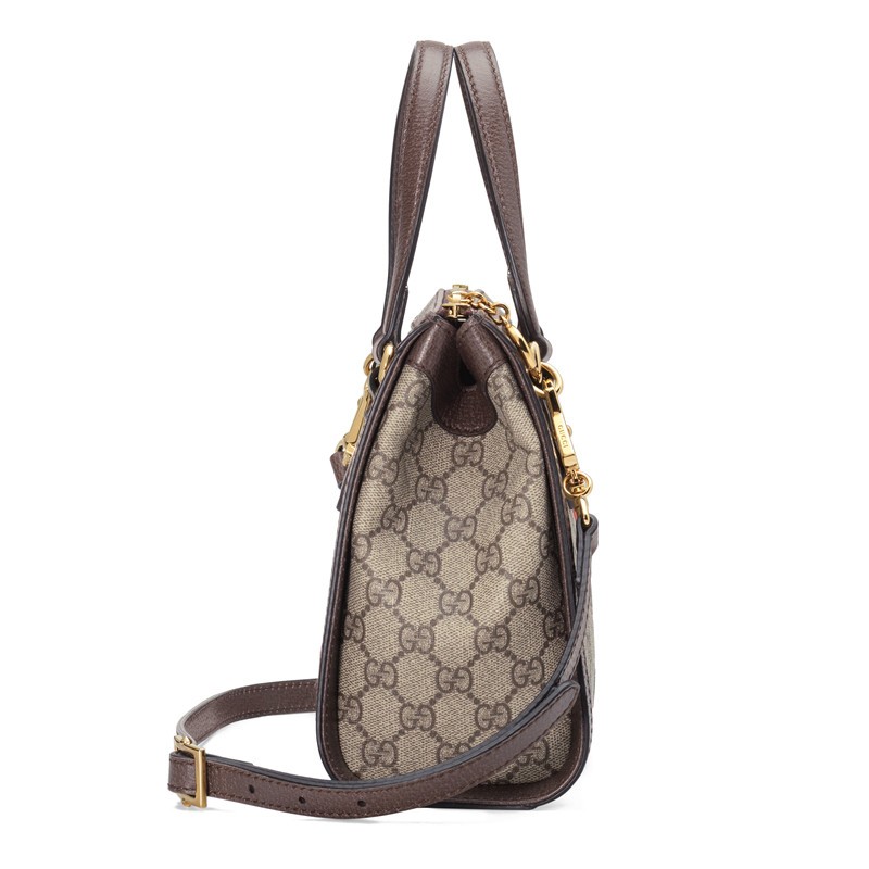 商品Gucci|GUCCI/古驰 Ophidia新款女士小号米色帆布单肩手提包547551 K05NB 8745,价格¥13247,第6张图片详细描述