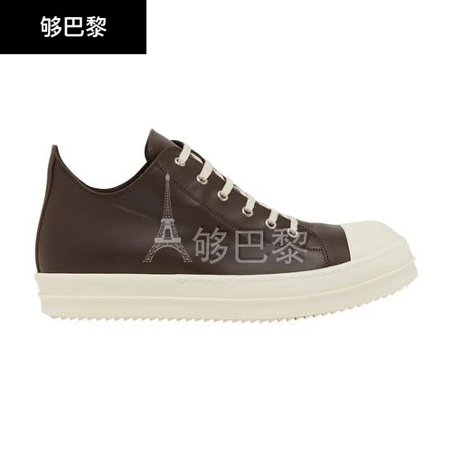 商品Rick Owens|【特惠8.7折】包邮包税【预售7天发货】 RICK OWENS 男士 休闲运动鞋 低帮运动鞋  RU02C7891LCG411 OWEC7X47BRW,价格¥6007,第2张图片详细描述