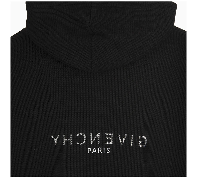 商品Givenchy|GIVENCHY 黑色�男士卫衣/帽衫 BMJ0E030RX-001,价格¥3724,第8张图片详细描述