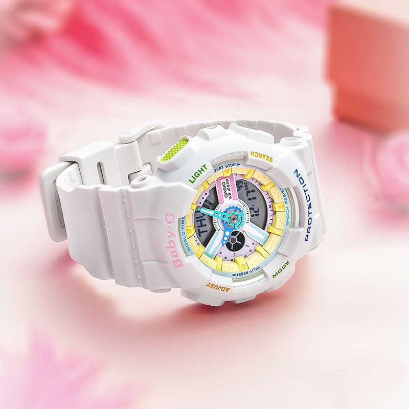 商品[国内直发] Casio|卡西欧手表BABY-G和Bilibili 非常人气的2233合作款 世界时间（48个城市） 秒表（1/100秒）蓄光功能,价格¥774,第4张图片详细描述