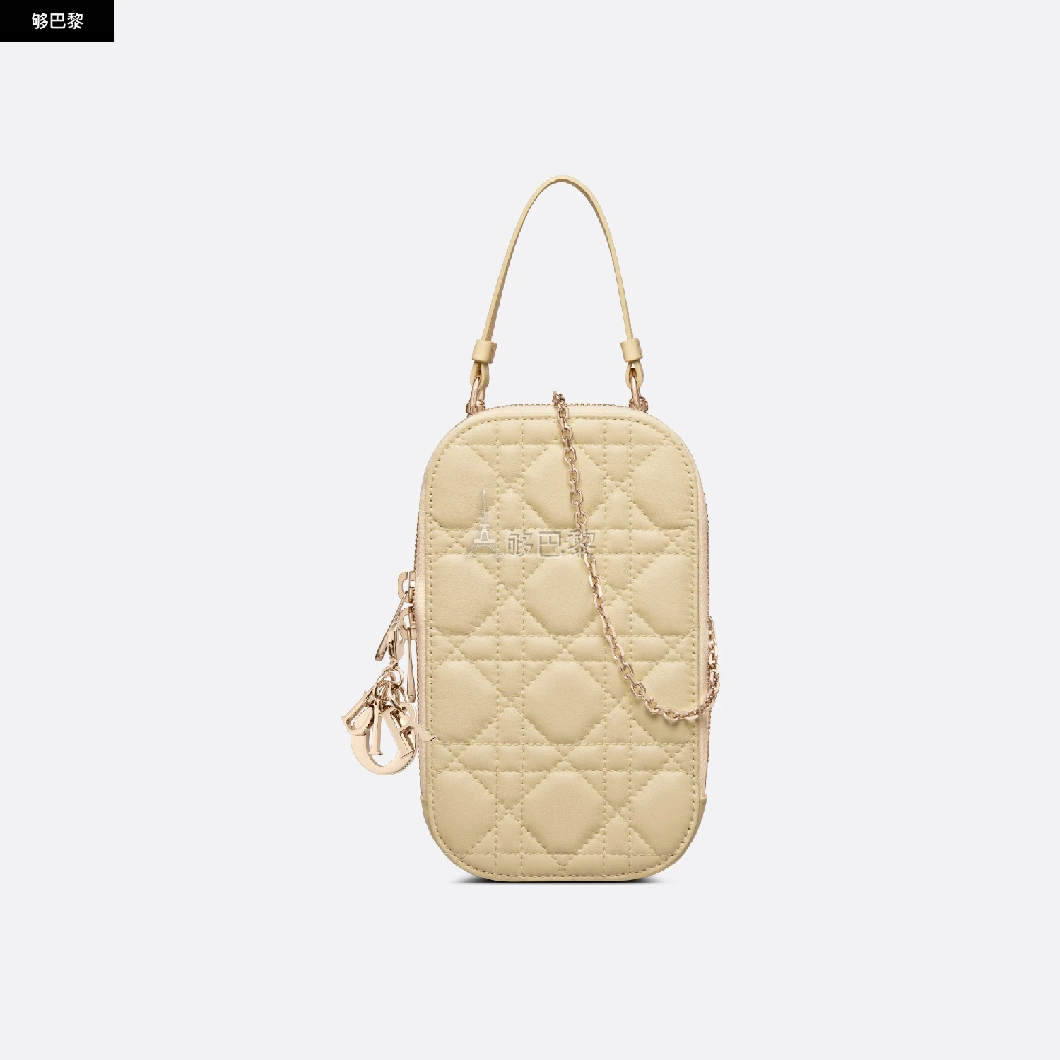 商品Dior|【预售】 迪奥 25春夏 女士 手机包 Étui pour téléphone Lady Dior S0872ONMJ_M26Y ,价格¥10683,第2张图片详细描述