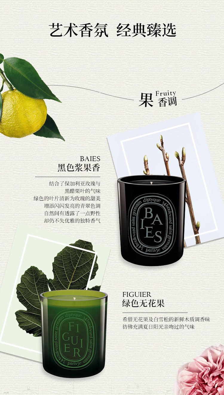 商品Diptyque|Diptyque蒂普提克彩色全系列香氛蜡烛300g,价格¥732,第6张图片详细描述