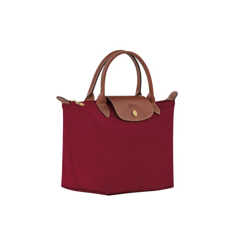 商品Longchamp|longchamps/珑骧 LE PLIAGE ORIGINAL 红色小号短柄帆布购物袋饺子包,价格¥834,第11张图片详细描述