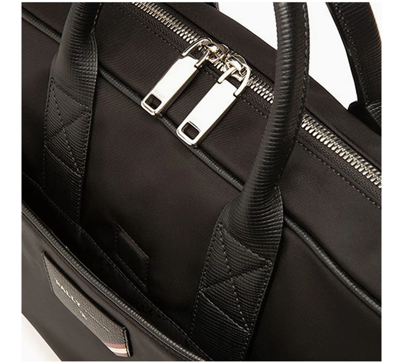 商品Bally|BALLY 男士黑色尼龙商务包 6236759,价格¥3489,第5张图片详细描述