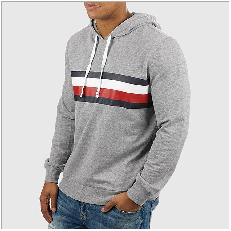 商品[国内直发] Tommy Hilfiger|TOMMY HILFIGER 汤米·希尔费格 男士灰色棉质连帽外套 09T3293-004,价格¥305,第5张图片详细描述