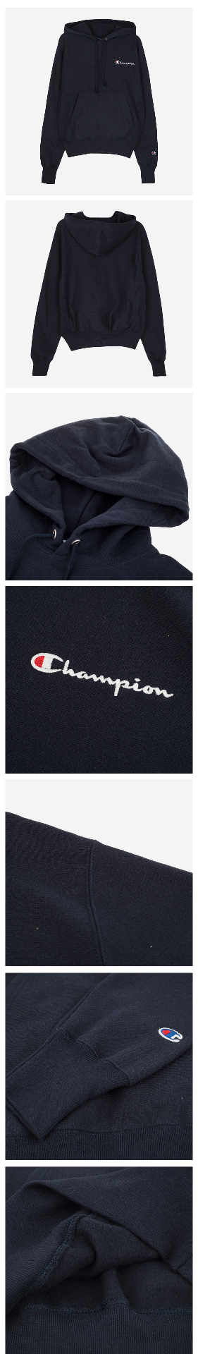 商品CHAMPION|Champion/ 情侣左胸小草写logo袋鼠兜加绒连帽卫衣life线 GF68-Y06819,价格¥293,第12张图片详细描述