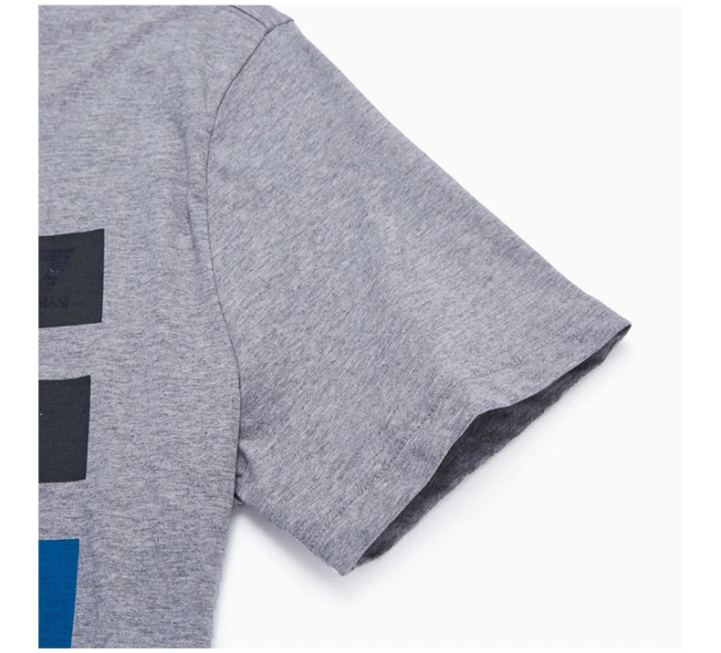 商品Emporio Armani|EMPORIO ARMANI 灰色男士T恤 3GPT15-PJT7Z-3905,价格¥451,第8张图片详细描述