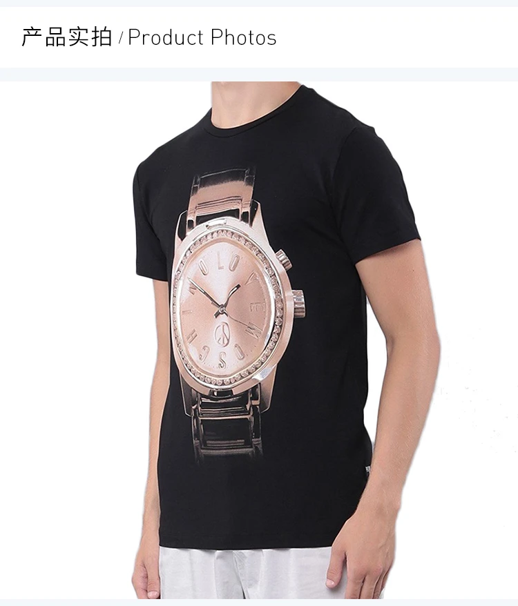 商品Moschino|Moschino 莫斯奇诺 男士棉质短袖T恤  M44447T-E1514-C74,价格¥356,第10张图片详细描述