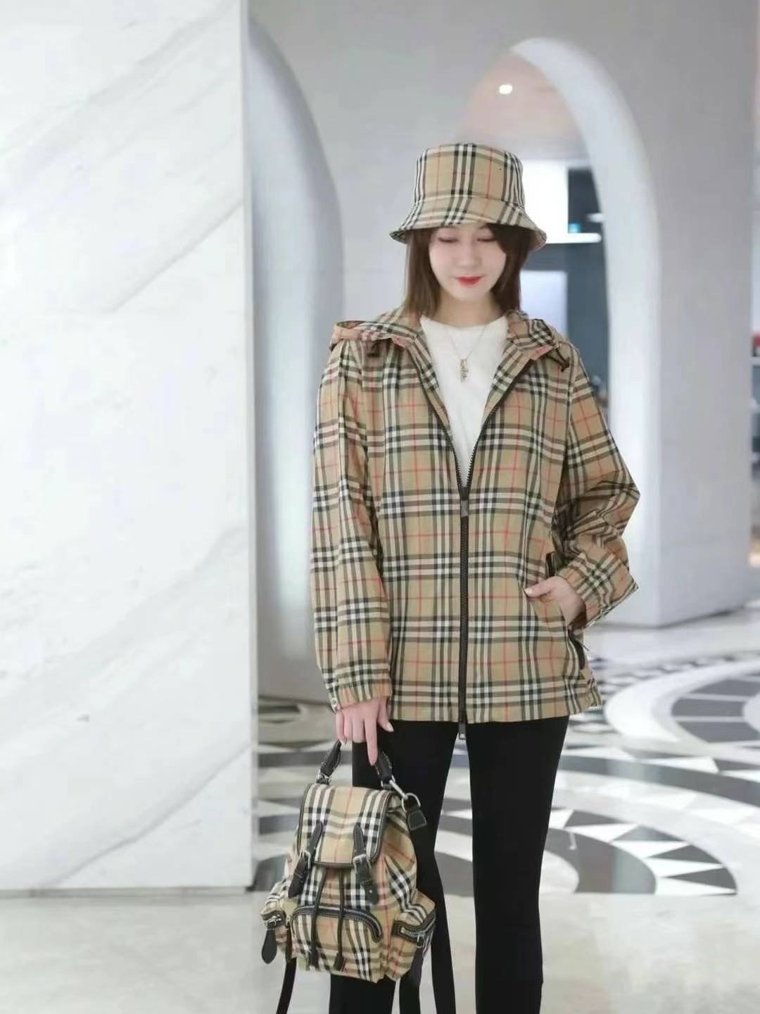 商品Burberry|BURBERRY/博柏利 男女通用经典米黄色格纹棉质渔夫帽80269271,价格¥1555,第9张图片详细描述