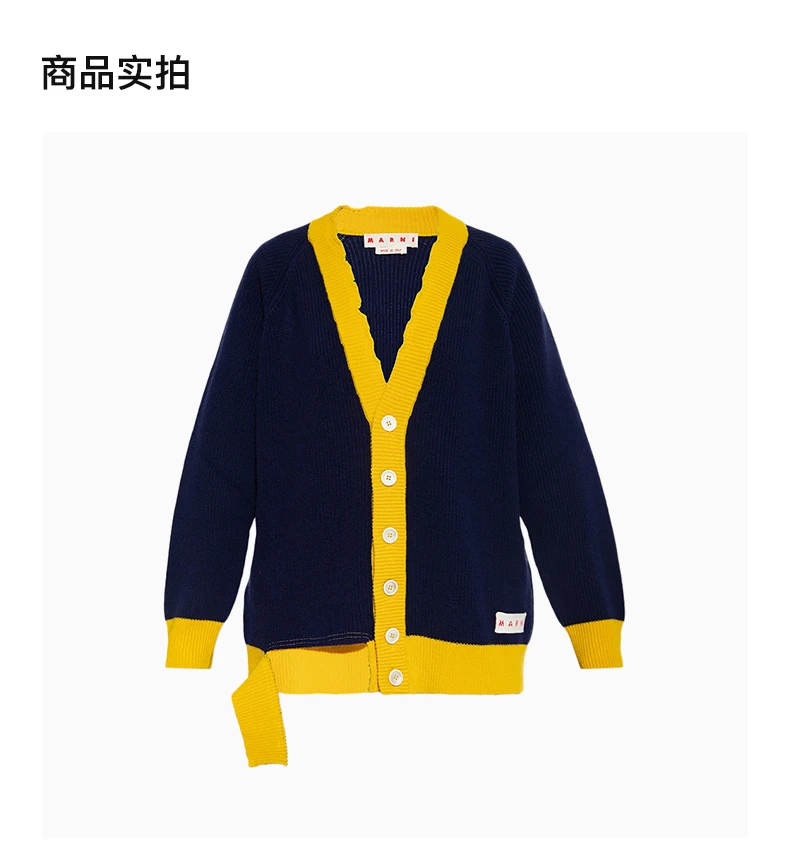 商品Marni|MARNI 藏青色女士针织衫/毛衣 CDMD0256Q1-UFH440-MXB84,价格¥2919,第4张图片详细描述