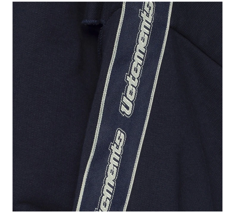 商品Vetements|VETEMENTS 女士海军蓝色织带连帽运动衫 WSS18TR26-NAVY,价格¥3105,第8张图片详细描述