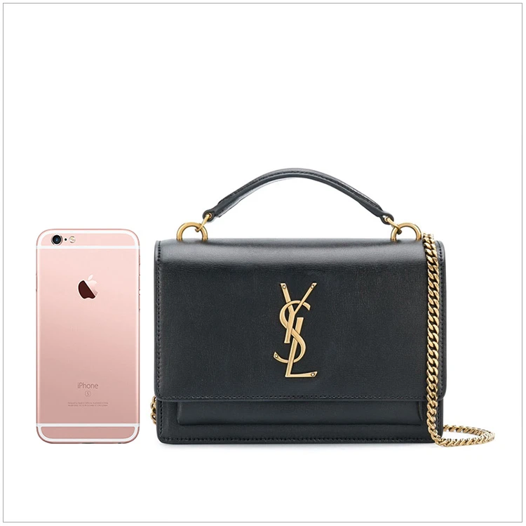 商品[国内直发] Yves Saint Laurent|YSL 圣罗兰 女士黑色牛皮单肩包斜挎包 533026-D422W-1000,价格¥11362,第18张图片详细描述