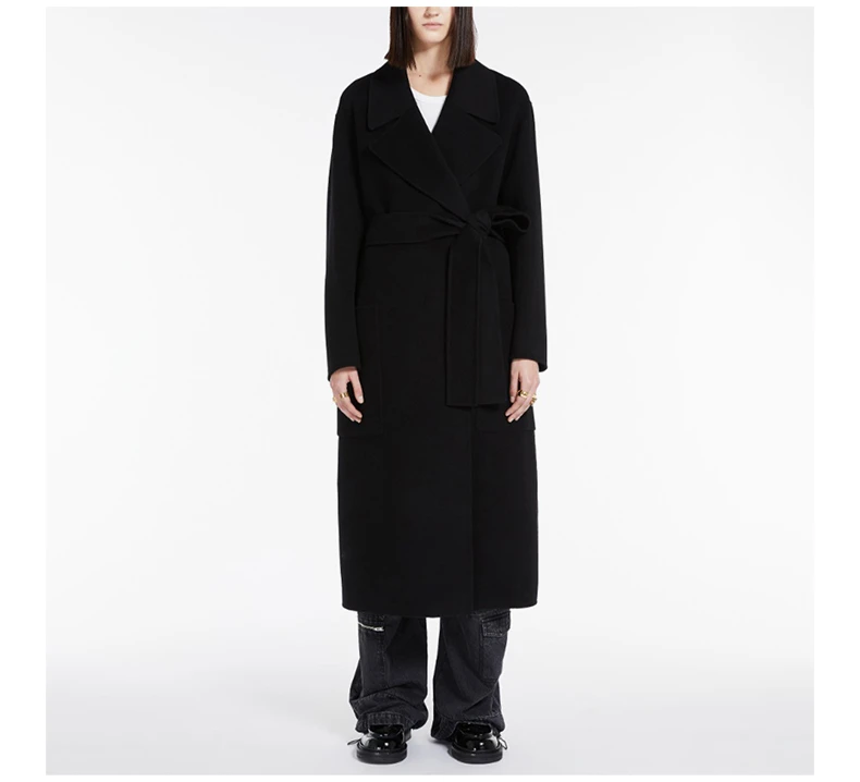 商�品Max Mara|MAX MARA 黑色女士大衣 VELENO-013,价格¥4183,第6张图片详细描述