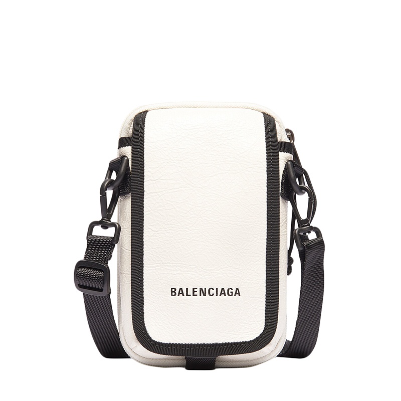商品Balenciaga|Balenciaga/巴黎世家 秋冬新款EXPLORER系列 男士白色Arena小羊皮斜挎小包593329DB9C59000,价格¥4821,第2张图片详细描述
