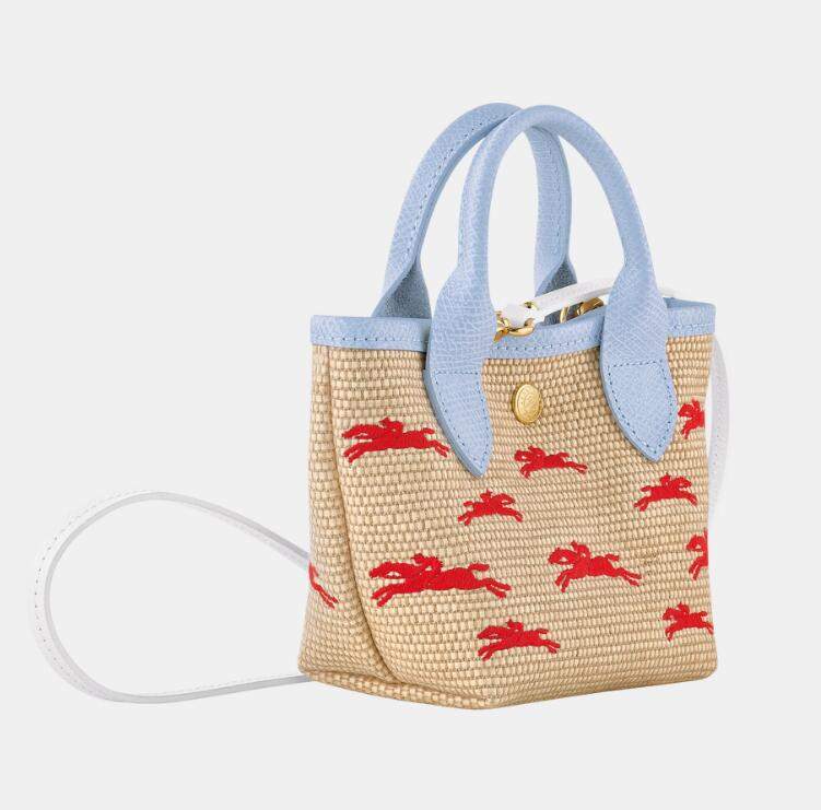 商品Longchamp|珑骧斜挎包女新款logo刺绣图标织物迷你手提单肩包（香港仓发货）,价格¥1550,第2张图片详细描述