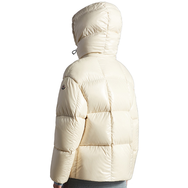 商品Moncler|Moncler/蒙克莱 22年秋冬新款 Parana系列 女士象牙色/暖灰色短款衬垫羽绒服夹克H20931A0006568950065,价格¥11642,第2张图片详细描述