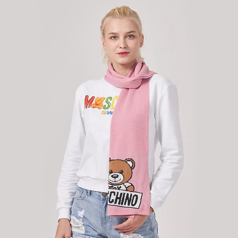 商品[国内直发] Moschino|MOSCHINO 粉色女士围巾 30572-M1857-008,价格¥485,第2张图片详细描述